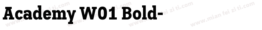 Academy W01 Bold字体转换